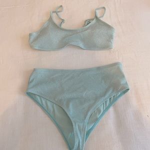 Shimmery swimsuit